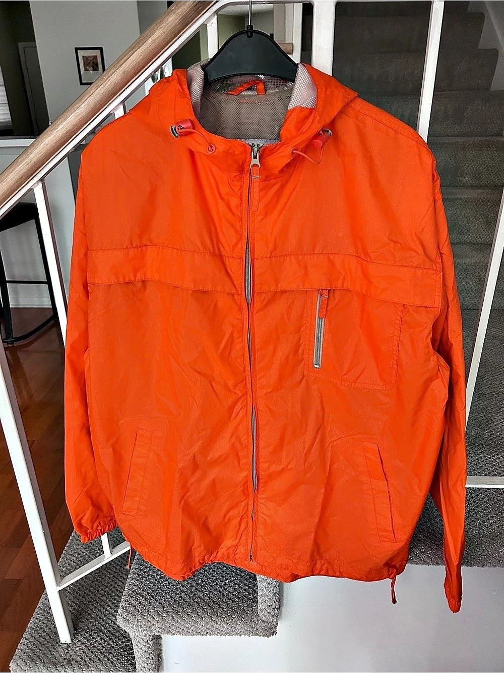 Old Navy Orange Windbreaker Jacket